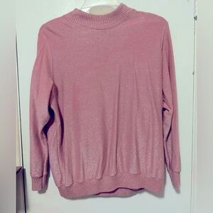 Sparkly pink thin sweater size XL